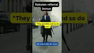 Get a nice referral bonus from Rakuten
