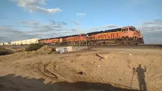 EB BNSF Domestic Intermodal/Port Stack Train At Lenwood CA! #bigbossrailfanner