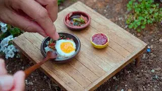 Miniature Cooking| Yeolmu Kimchi Bibimbap | Miniature Cooking｜Korean Mini Food