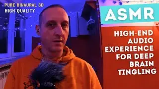 ASMR-звуки субчастотного диапазона с мужским шепотом | Глубокий массаж ушей и бинауральное звучан...