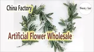 artificial greenery garland factory, greenery wedding arch, artificial eucalyptus Christmas garland