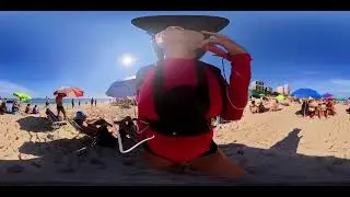 No Way 😱 Rio Leblon Sunrise Walk 4K 360&deg; Soft Ocean Light