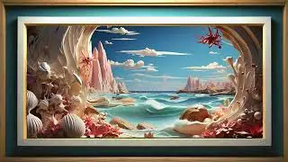 FREE DECOR 🌊🌴⛱️🩴#decor #diy #vintage #homedecor #freeart #home  #relaxing