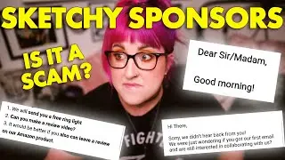 sketchy sponsorship emails  |  IS IT A SCAM?