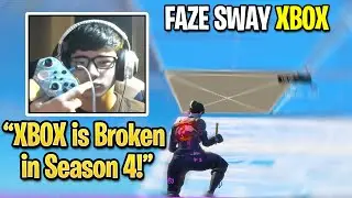 FaZe Sway NEW Retake Mechanics with XBOX Controller For The First Time in Season 4! (Fortnite)