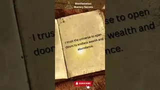 POWERFUL LAW OF ATTRACTION & Manifestation Technique to Attract  Money & Financial Freedom