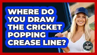 Where Do You Draw the Cricket Popping Crease Line?