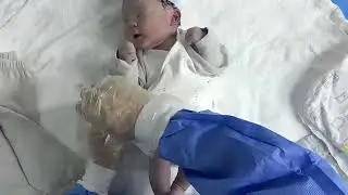 Girl baby delivery #newbornbaby #humancub #baby #babycub #newborn
