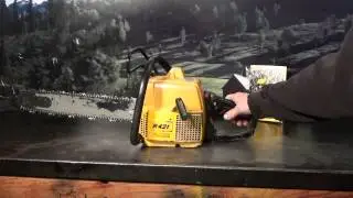 The chainsaw guy shop talk Partner R 421