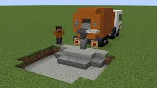 How To Build a Concrete Truck In Minecraft | Step-By-Step
