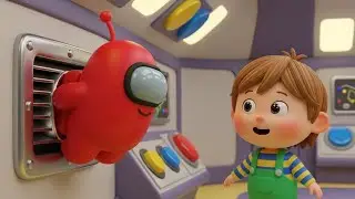 Among Us Sneaky Alien Got Stuck in the Vent 🚀👾 and Had a Funny Adventure | Kids Nursery Rhyme