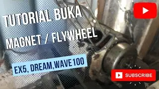 tutorial cabut magnet ex5 | cara buang flywheel dari crankshaft | part 2 | honda ex5 dream