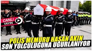 Polis Başmüfettişi Muhsin Aydemir ve Polis Memuru Hasan Akın son yolculuğuna uğurlanıyor! #canlı
