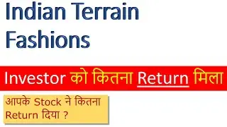 Indian Terrain Fashions Price Analysis