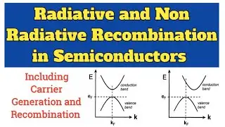 Radiative & Non Radiative Recombination in SemiConductors.