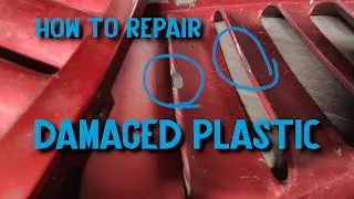 Repairing damaged plastic Genuine Ford Escort RS Cosworth Bonnet Vents with Q-Bond