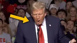 Trump performs ORAL S*X on microphone, crowd SHOCKED