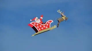 RC Flying Santa's Sleigh with Rudolf Drone by Otto Dieffenbach