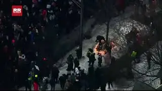 Aerial footage shows protesters at the scene of shooting in Minneapolis. #Protest #minneapolis #ICE 