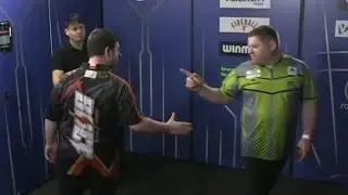 Darts star refuses handshake and leaves rival baffled after Players Championship collapse