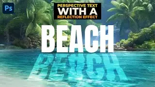 Text with a Reflection Effect - Photoshop Tutorial - Perspective Text with a Reflection Effect