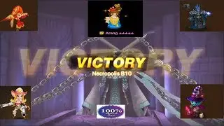 Summoners War: 100 % Success Necropolis B10: Light cowgirl & Dusky