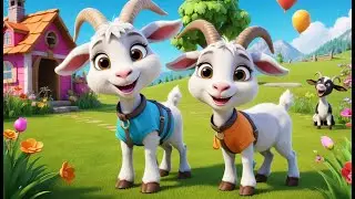 Goat Family Song &ndash; Who Eats Grass First | Fun Goat Nursery Rhyme for Kids | Farm Adventure Song