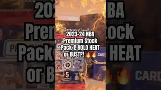 🔥FIRE SET! 2023-24 NBA Premium Stock Pack 1! HOLO HEAT or BUST?!  #shorts