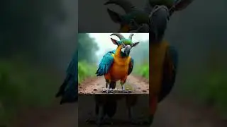 the horned bird is the incarnation of god #animals #birds #fantasy#shorts