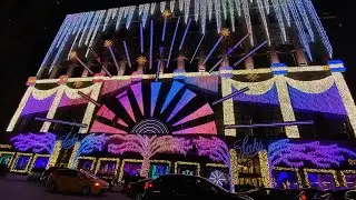 (HD) The 2022 Saks Fifth Avenue Holiday Light Show by Elton John (NYC Christmas 2022)