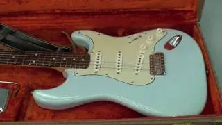 Original Vintage 1962 Fender Stratocaster Custom Color Sonic Blue Part 1