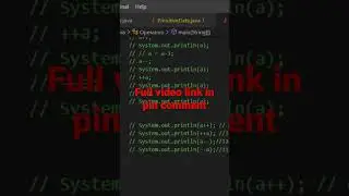#assignment #operator in #java || JAVA CRASH COURSE|| 07