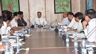 Telangana CS SK Joshi held a Review Meeting on Railway Projects with officials at Secretariat