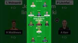 GUJ-W VS MUM-W DREAM 11 TEAM