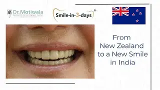 Full Smile Makeover in a Single Visit | Basal Implants & Zirconia Crowns | New Zealand to India