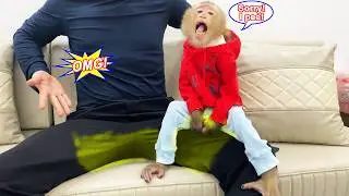 Sorry! Monkey Lyly accidentally peed on the cameraman's pants, and here's her adorable reaction.