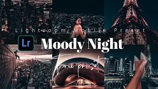 Lightroom Mobile Presets Free DNG | Lightroom presets tutorial | Moody Night PRESET