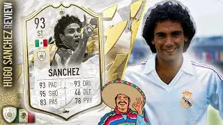 93 ICON MOMENTS HUGO SANCHEZ PLAYER REVIEW! THE MOST UNDERRATED STRICKER? FIFA 22 ULTIMATE TEAM