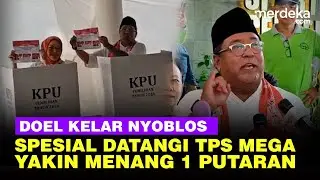 Rano Karno Usai Nyoblos Gaspol ke TPS Megawati, Yakin Menang 1 Putaran di Jakarta