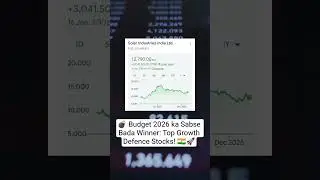 💣 Budget 2026 ka Sabse Bada Winner: Top Growth Defence Stocks! 🇮🇳🚀 #budgestock