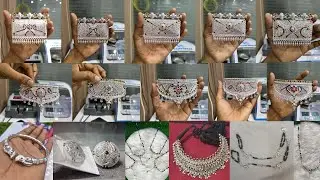 Latest Silver hamel design| silver choker set design| silver mangalsutra design| silver borla design
