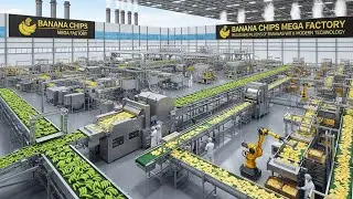 Banana Chip Mega Factory | Processing Millions of Bananas with Modern Technology | Banana Chips USA