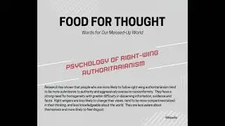 Psychology of Right Wing Authoritarianism