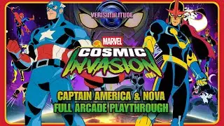 MARVEL COSMIC INVASION NINTENDO SWITCH 2 EDITION; CAPTAIN AMERICA & NOVA FULL ARCADE PLAY THROUGH