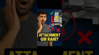 Embroidery Machine Attachment Problem ❌ Sensor Setting & Motor Rod Jam Fix  #MrPremRider #embroidery