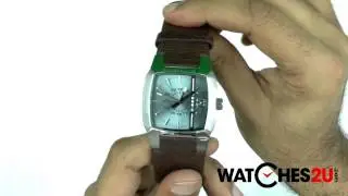 Diesel Mens Blue Brown Watch DZ1123