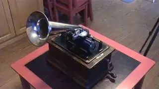 1908 Edison Standard Model D 2 & 4 Minute Cylinder Phonograph Playing