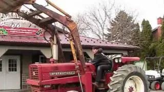 Internationa 656 Tractor Bush Hog FREEMAN Loader