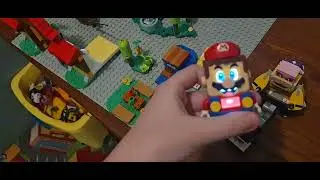 Lego mario Starter Course On peach's castle and mario's house