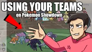 Using YOUR Teams on Pokemon Showdown (INSANE EEVEE SWEEP LMAO)